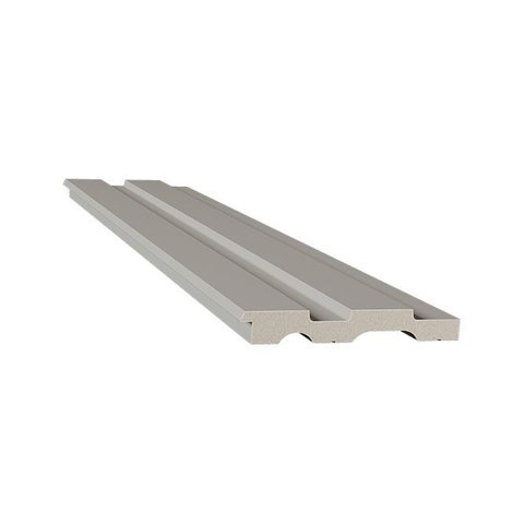 Painel Ripado de Poliestireno Cinza Glacial 10,5cm Santa Luzia:cinza Glacial