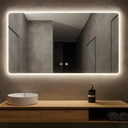 Ver imagem 7 de Espelho Led para Banheiro Touch 3 Cores de Luz com Desembaçador e Display Digital 80x60 Cm Bivolt: