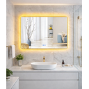 Ver imagem 7 de Espelho Banheiro Inteligente Touch Led 3 Cores + Desembacador e com Display Digital 80x60 Cm