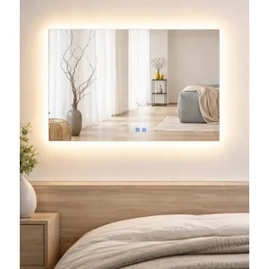 Espelho Banheiro Inteligente Touch Led 3 Cores + Desembacador e com Display Digital 80x60 Cm