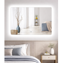 Ver imagem 4 de Espelho Banheiro Inteligente Touch Led 3 Cores + Desembacador e com Display Digital 80x60 Cm