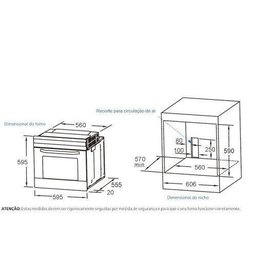 Forno Elétrico Digital de Embutir Mueller Espelhado 68 Litros MFE0268G1 - 10