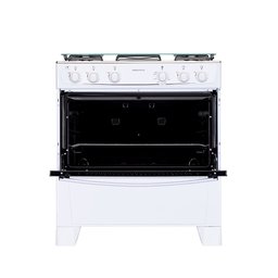 Fogão Mônaco Plus 5 Bocas Atlas - Mega Chama  - Mesa Inox - Acendimento Automático - Bivolt - Branco - 4