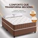 Ver imagem 4 de Colchão King Molas Ensacadas Ibiza + Base 193x203x61 Bom Pastor Marrom