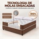 Ver mais imagens de Colchão King Molas Ensacadas Ibiza + Base 193x203x61 Bom Pastor Marrom