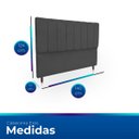 Ver imagem 6 de Cabeceira Moderna Estofada 140cm Carla Casal Chumbo