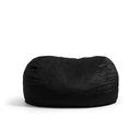 Ver imagem 1 de Puff Gigante 170x40 em Suede Preto sem Enchimento