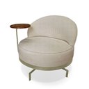 Ver imagem 1 de Poltrona Decorativa Orgânica Glamour Boucle Giratória Confortável Bege Loja Sheep