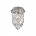 Ver imagem 1 de Lustre Plafon Light Redondo - Gotas de Cristais 5 Luzes Gu10