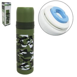 Garrafa Térmica Camuflada de Inox 500ml Resistente - 1
