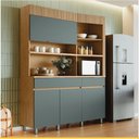 Ver imagem 1 de Cozinha 4 Portas 2 Gavetas Nesher Realeza Torre Angular 160cm 100 Mdf