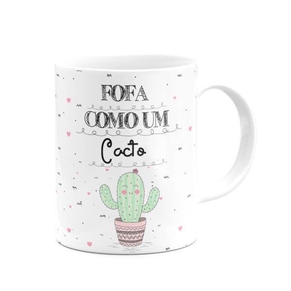 Caneca Divertida - Fofa como um cacto - 2