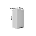 Ver imagem 2 de Armário Aéreo Cozinha Cz-3315 C/ 1 Porta 40cm Branco-tecno Mobili