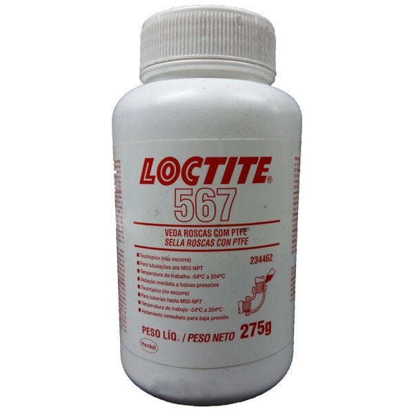 Veda Rosca Loctite 567 275g - Baixa Resistência PTFE 234462