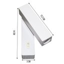 Ver imagem 2 de Arandela Cabeceira de Cama Branca Articulável Led Bivolt