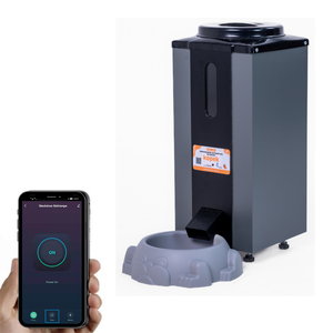 Comedouro/alimentador Inteligente para Câes e Gatos Kopek 7 Litros Cinza 220v