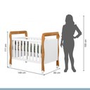 Ver imagem 3 de Quarto de Bebê Completo Guarda-Roupa, Berço e Cômoda Lipe Tigus Baby