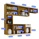 Ver imagem 4 de Cozinha Compacta Aura 8 Portas com Nicho Integrado Praticidade Fácil Limpeza