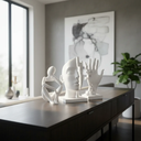 Ver imagem 5 de 3 Esculturas Decoração Enfeite P/ Casa Sala Quarto Escritorio