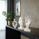 Ver imagem 4 de 3 Esculturas Decoração Enfeite P/ Casa Sala Quarto Escritorio