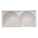 Ver imagem 1 de Tanque Duplo Marmofibra 102x50xm DVG Decoralita