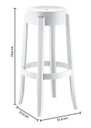 Ver imagem 4 de Kit 2 Banquetas Shine Plus Kap-uz8007-15 Kappesberg Capuccino
