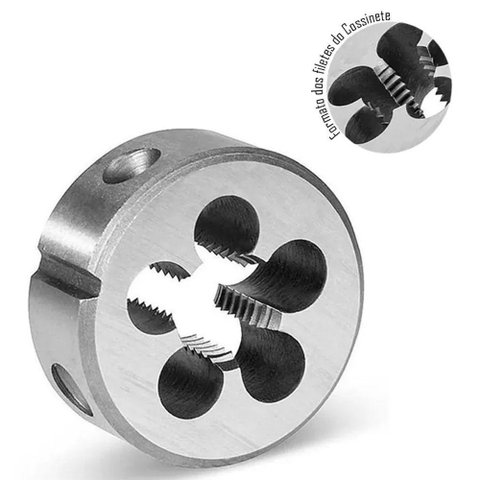 Cossinete Manual em Aço Rápido Hss - Med. M12 X 1,5 - (mf)