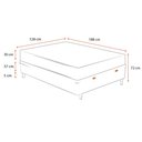 Ver imagem 2 de Cama Box Baú Viúva + Colchão de Molas Ensacadas Ortobom AirTech SpringPocket 128cm