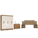 Ver imagem 1 de Jogo de Quarto de Casal Completo Vicente Amendola Off-white