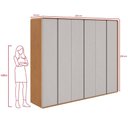 Ver imagem 4 de Guarda-roupa Casal 6 Pts Easy Like Amendoa Clean/off White
