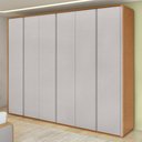 Ver imagem 1 de Guarda-roupa Casal 6 Pts Easy Like Amendoa Clean/off White