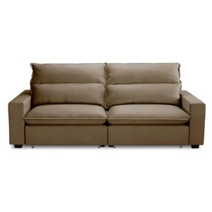 Sofá Retrátil e Reclinável 2 Lugares 2,60m Andreza Veludo Lansofbr