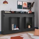 Ver imagem 4 de Cama de Solteiro Articulável Horizontal Grafite Hanover Mdp Dobrável Decoração Art In Móveis