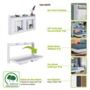 Ver mais imagens de Cama de Solteiro Articulável Horizontal Grafite Hanover Mdp Dobrável Decoração Art In Móveis