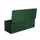 Ver imagem 2 de Calçadeira Baú Recamier Queen 160CM Alanis Suede Verde - D A DECOR