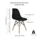 Ver imagem 2 de Cadeira Eiffel Dsw Madeira Eames Colorido/Nude