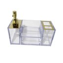 Ver imagem 1 de Organizador Dourado para Pia de Banheiro - By Fineza