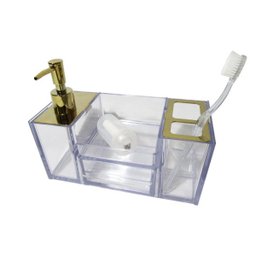 Organizador Dourado para Pia de Banheiro - By Fineza - 3