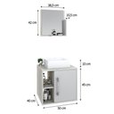 Ver imagem 5 de Conjunto Balcão C-cuba Q32 e Espelheira Soft 500 Snow Snow C-branco Chess