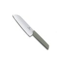 Ver imagem 2 de Faca Santoku 31cm estilo japonês com sulcos linha Swiss Modern Oliva Victorinox