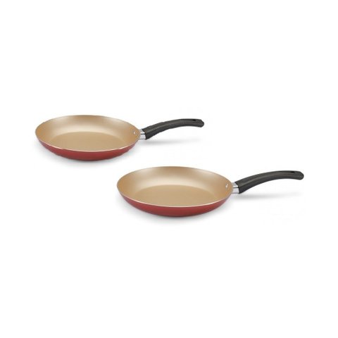 Frigideira Francesa Premium antiaderente 20cm + 24cm cereja Panelux Kit 2pçs