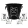 Kit Balde + 4 Copos Jack Daniel's Sem Fundo 290ml Whisky - 1