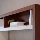Ver imagem 5 de Home Estante para Tv até 50 2 Portas Mdp/mdf 190cm Nichos Laterais Brogy Nogueira/off White G73 - Gr