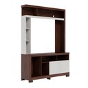 Ver imagem 2 de Home Estante para Tv até 50 2 Portas Mdp/mdf 190cm Nichos Laterais Brogy Nogueira/off White G73 - Gr