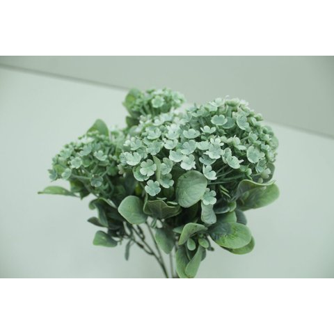 Kit 6 Plantas Kalanchoe Artificiais Jardim Flor Branca 30cm
