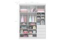 Ver imagem 3 de Kit Quarto Infantil Bebê Pérola Cômoda 4 Gavetas 2 Portas e Guarda Roupa 3 Portas 4 Gavetas Branco -