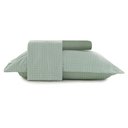 Ver imagem 1 de Jogo de Cama Casal 3 Peças Altenburg Toque Acetinado Play Verde