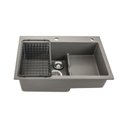 Ver mais imagens de Cuba Para Cozinha Gourmet De Quartzo Com Escorredor Aruak Pingoo.casa - Cinza