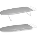 Ver imagem 1 de Tábua Mesa De Passar Roupa Dobrável Tecido Metálico Branca