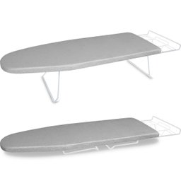 Tábua Mesa De Passar Roupa Dobrável Tecido Metálico Branca - 1